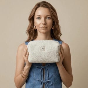 Balta teddy kosmetinė